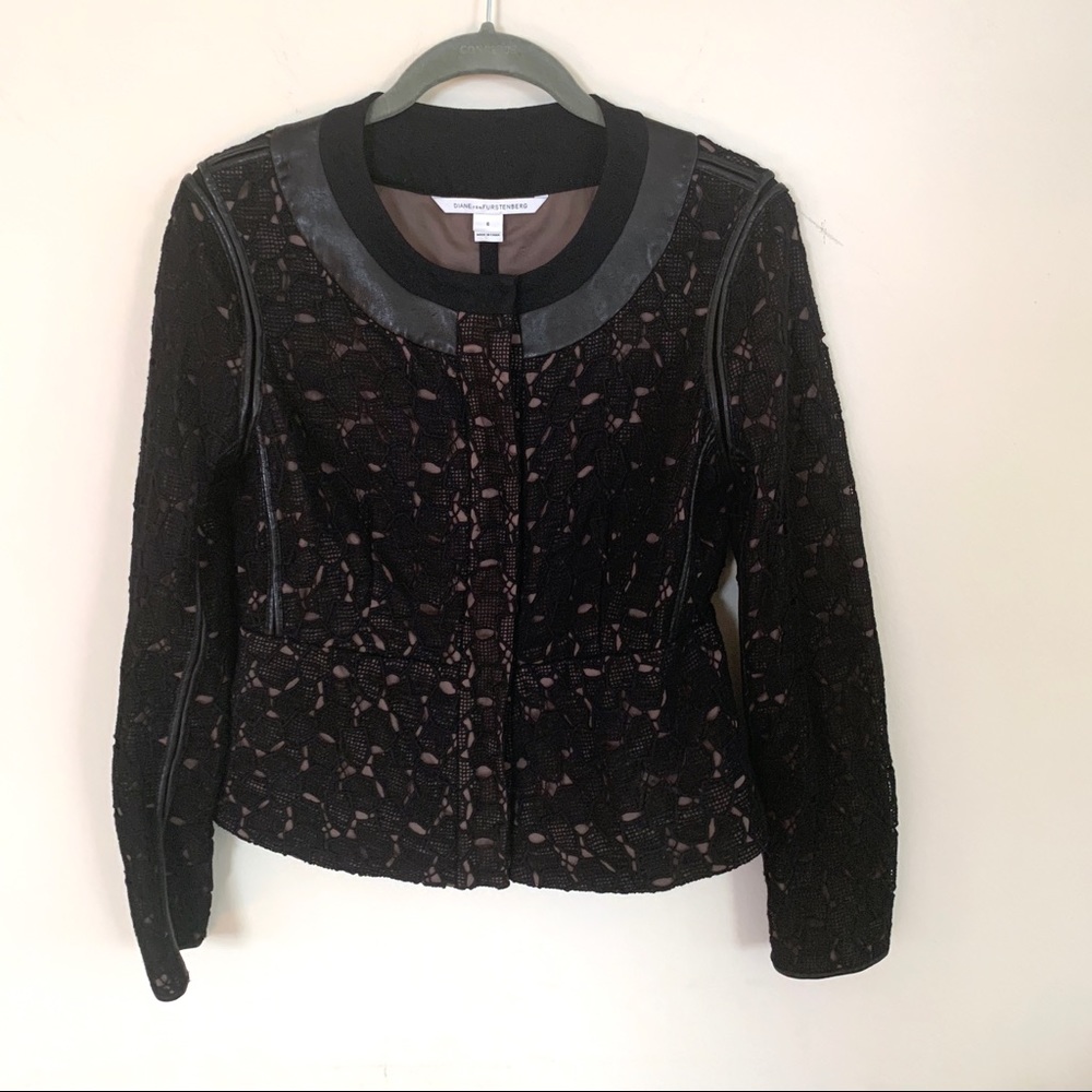 DVF maya pebble lace jacket
